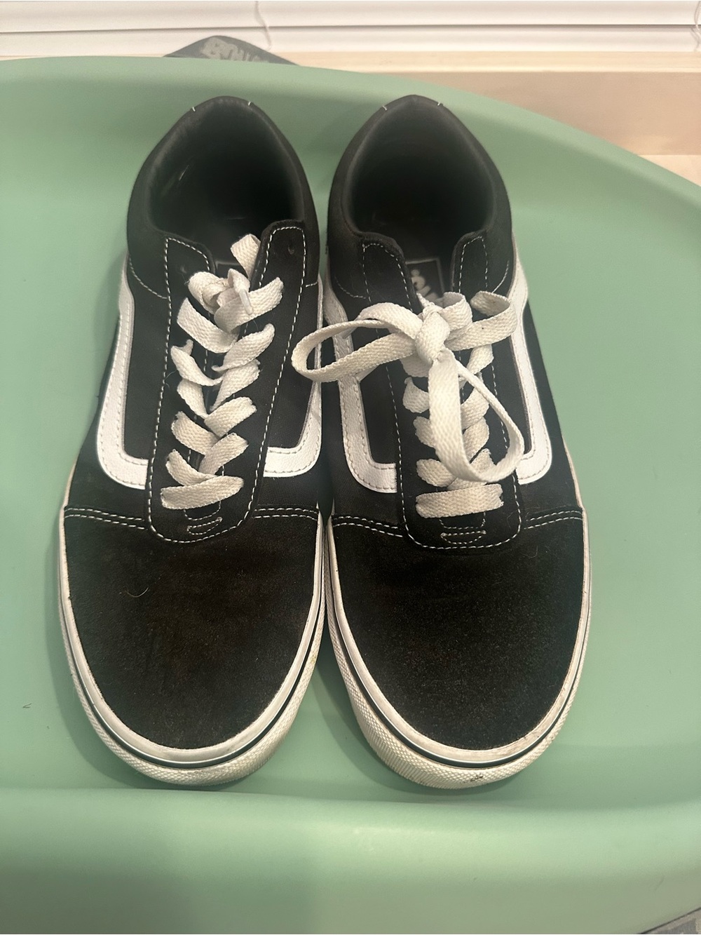 Classic Black & White Skate Sneakers
